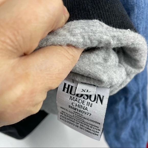 Girls Hudson denim bomber jacket XL. Rose patches - Picture 4 of 4